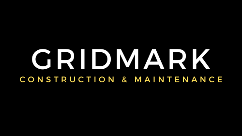 Gridmark Construction & Maintenance in bold writing